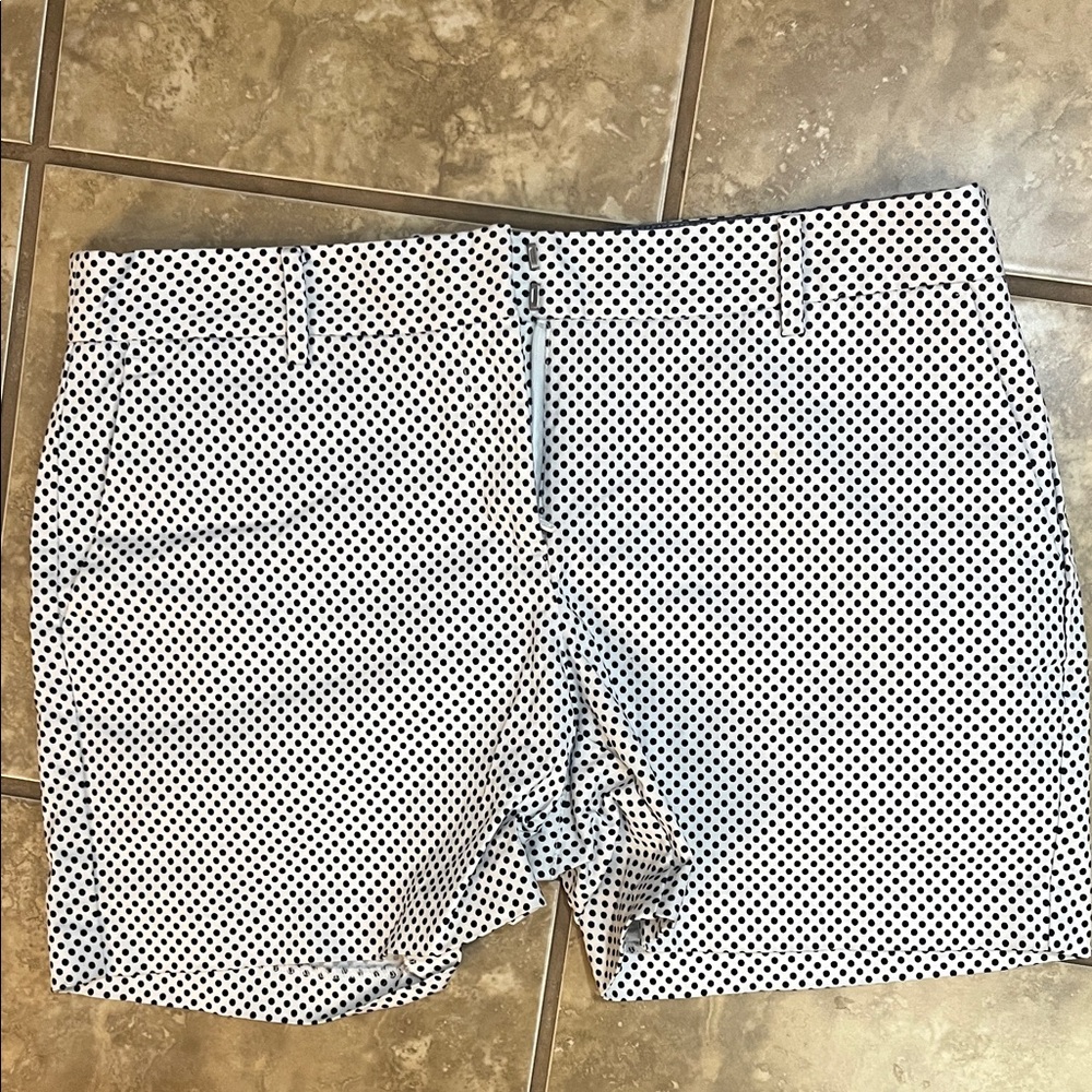 Nautica Navy and White Polka Dot Shorts